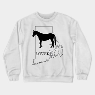 Rhode Island Horse Lover Gifts Crewneck Sweatshirt